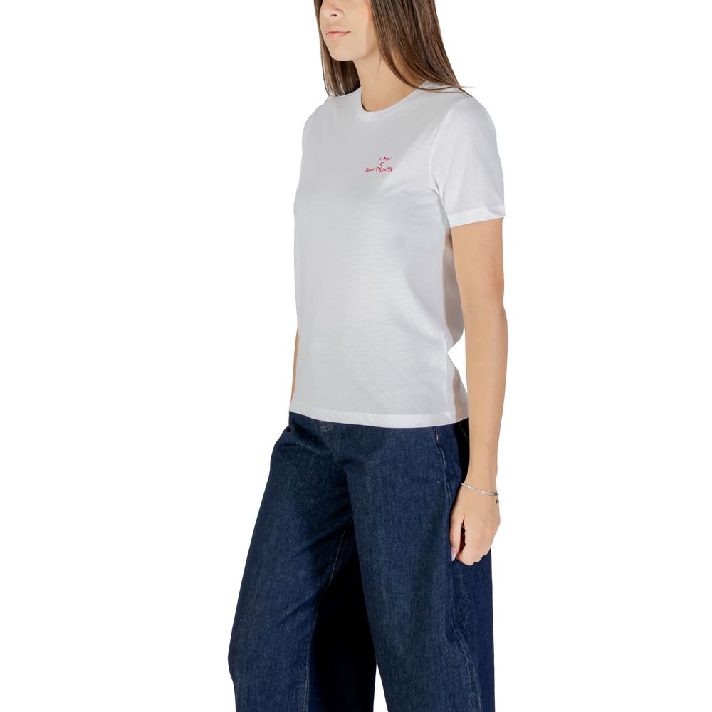 Only - Pink Cotton T-Shirt