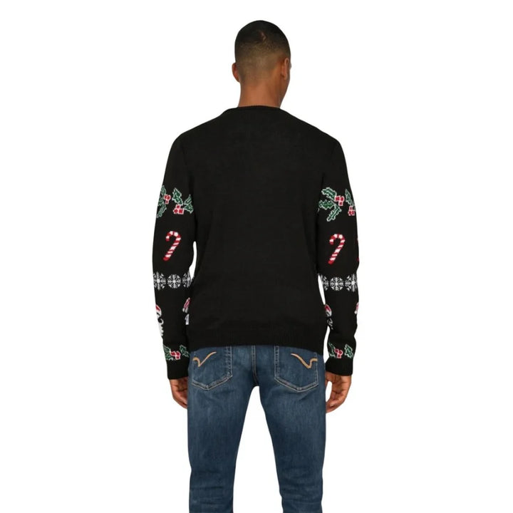 Only &amp; Sons Black Marabou Sweatshirt