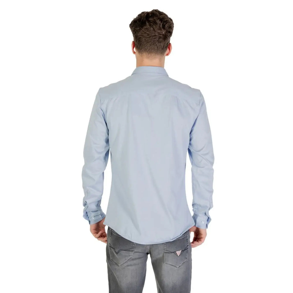 Only & Sons Blue Cotton Dress Shirt