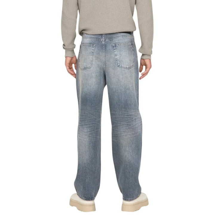Only & Sons Blue Recycled Cotton Relaxed Fit Jeans