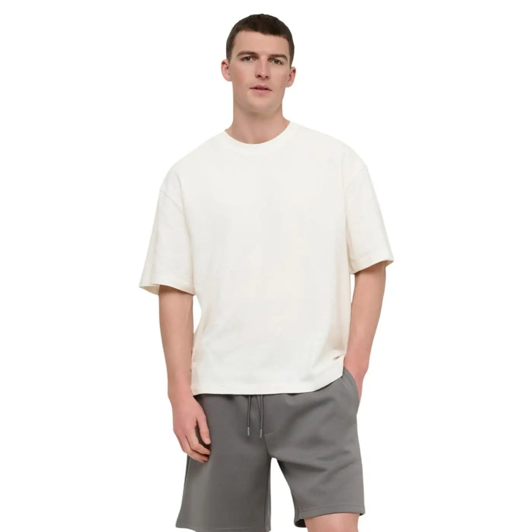 Only & Sons Cream Cotton T-shirt