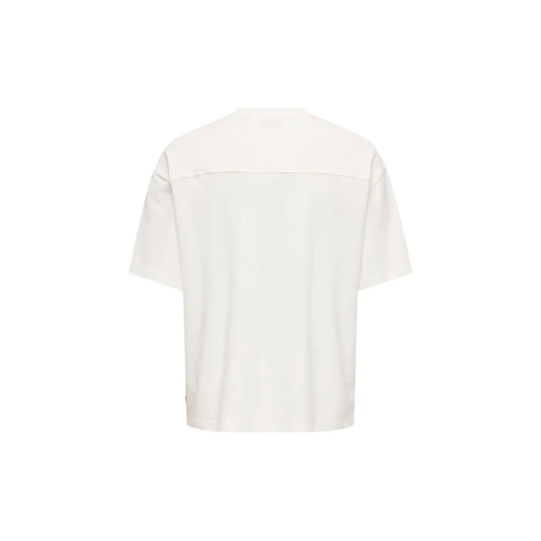 Only &amp; Sons Cream Cotton T-shirt