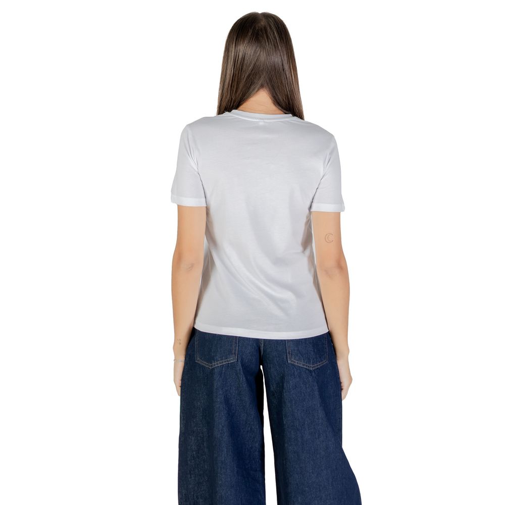 Only - White Cotton T-Shirt