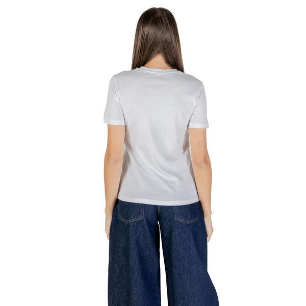 Only - White Cotton T-Shirt