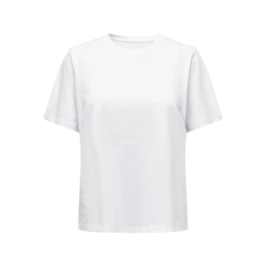 Only White Cotton T-Shirt