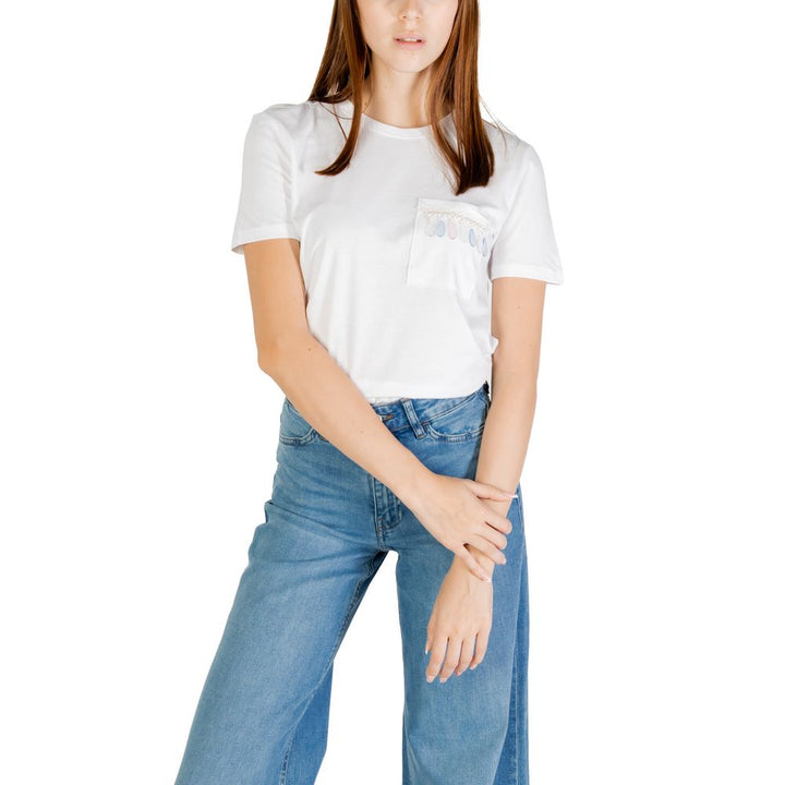 Only - White Organic Cotton T-Shirt