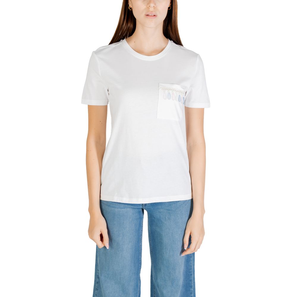 Only - White Organic Cotton T-Shirt