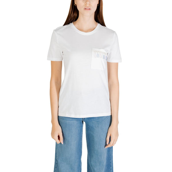 Only - White Organic Cotton T-Shirt