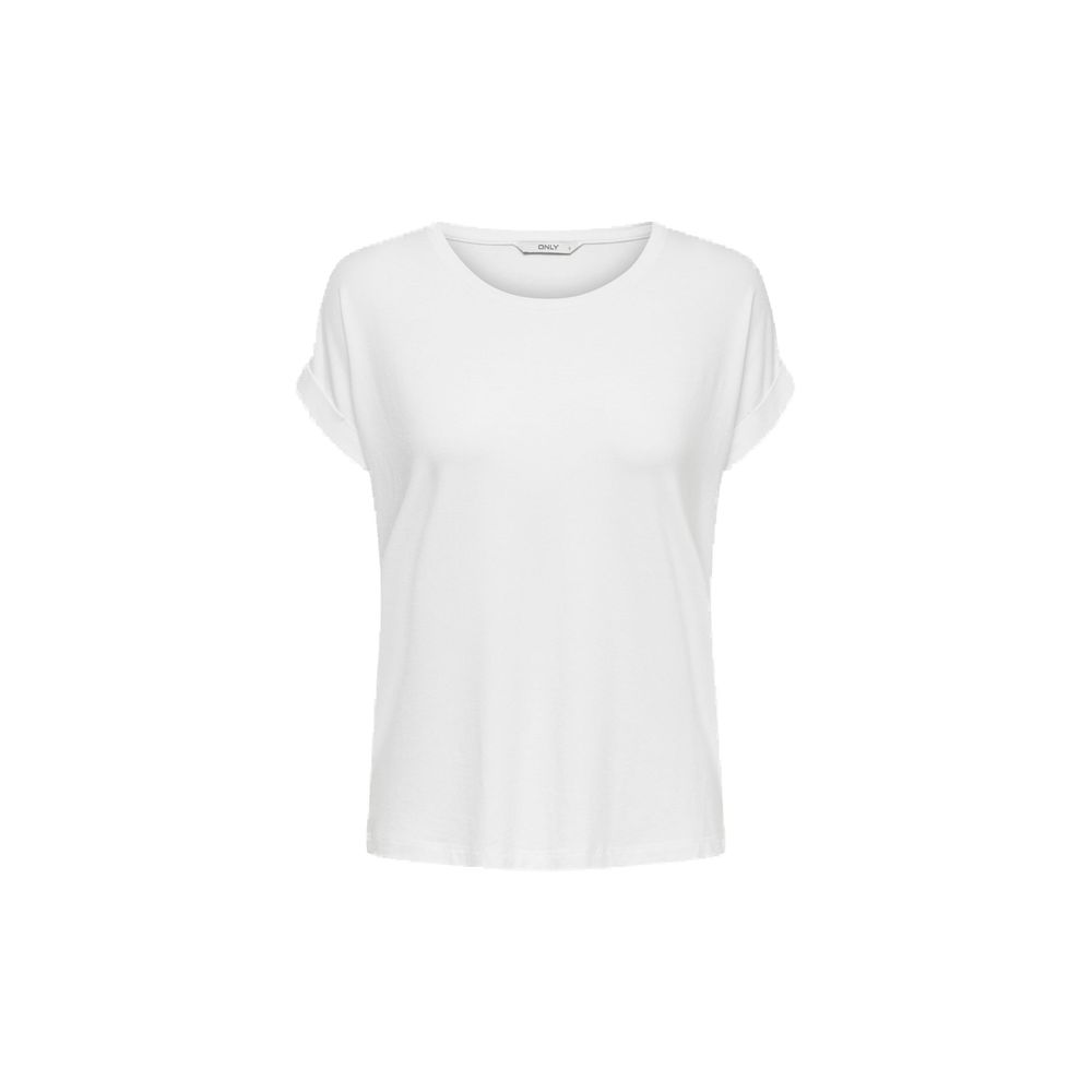Only - White Polyester T-Shirt