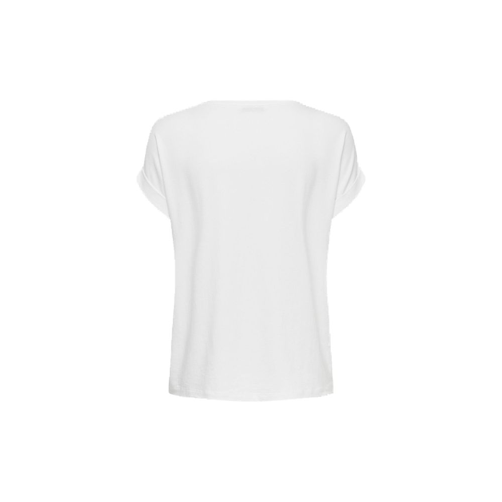 Only - White Polyester T-Shirt
