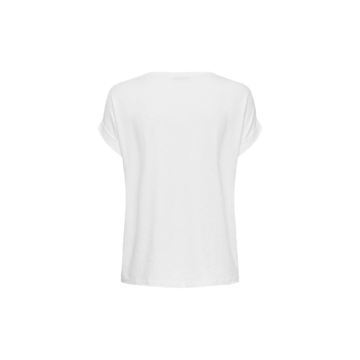 Only - White Polyester T-Shirt