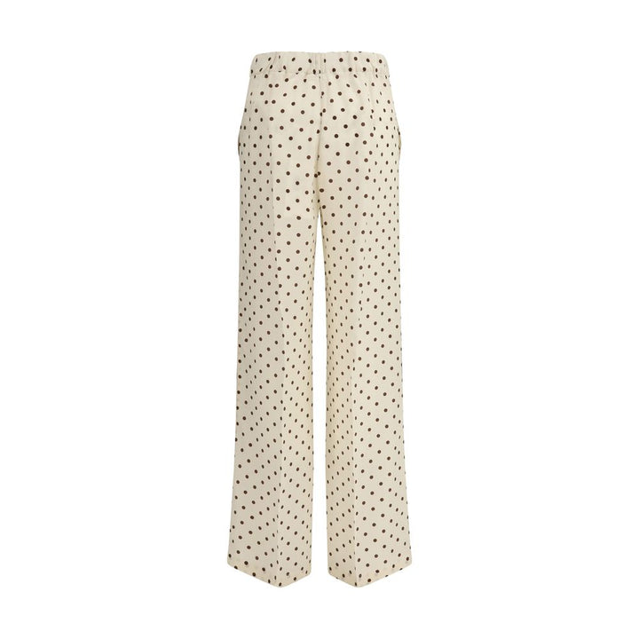 P.a.r.o.s.h. Beige Silk Casual Pants