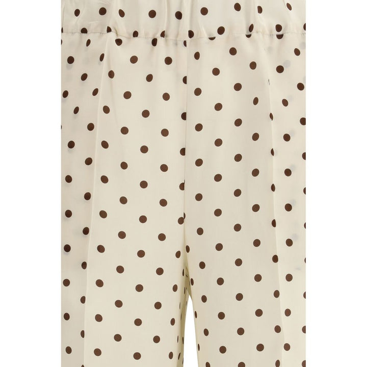 P.a.r.o.s.h. Beige Silk Casual Pants
