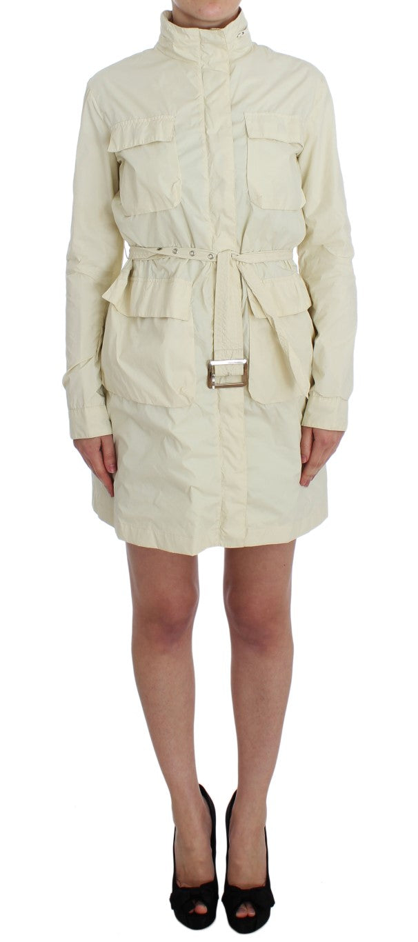 P.A.R.O.S.H. Trench Coats - Beige Weather Proof Jacket Coat