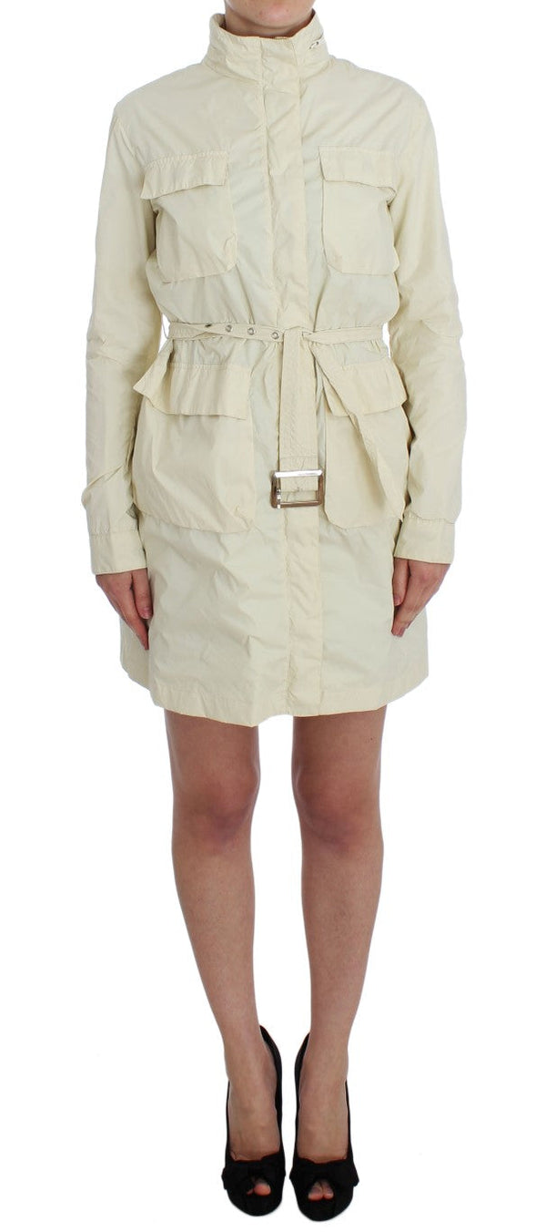 P.A.R.O.S.H. Trench Coats - Beige Weather Proof Jacket Coat