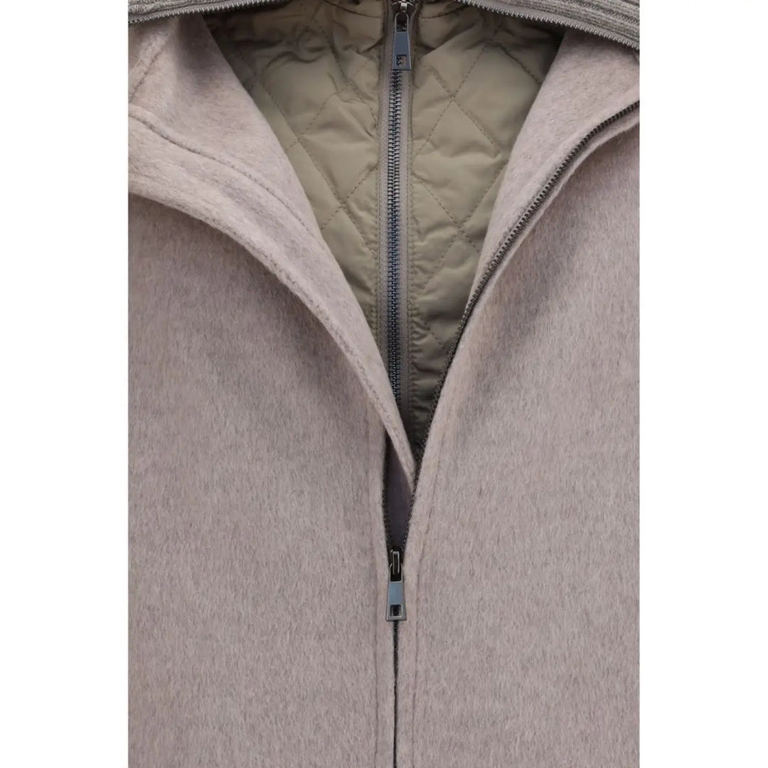 P.a.r.o.s.h. Beige Wool Oves Aries Full-length Jacket