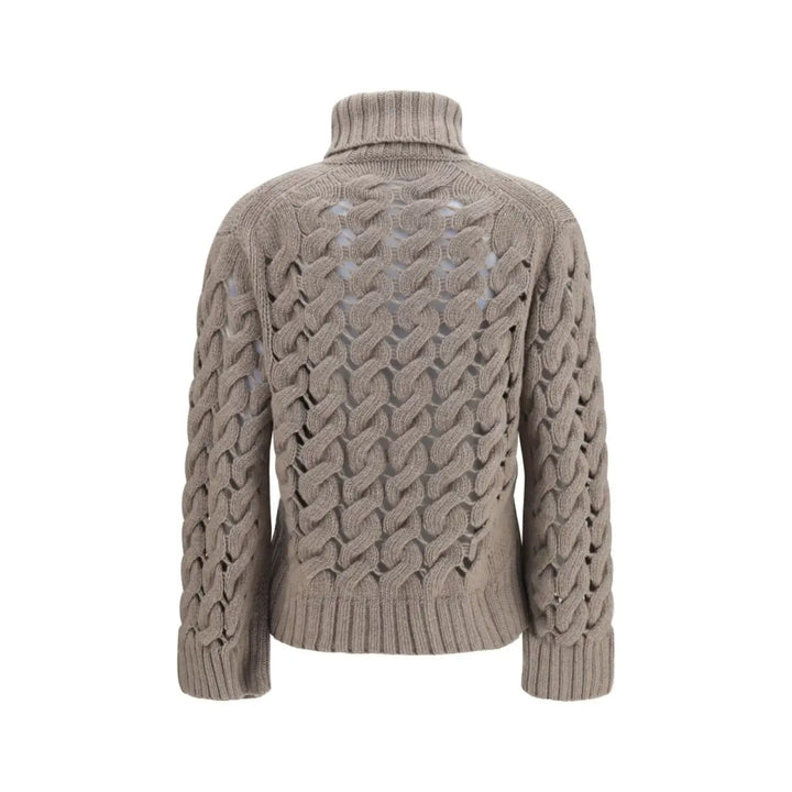 P.a.r.o.s.h. Beige Wool Oves Aries Turtleneck