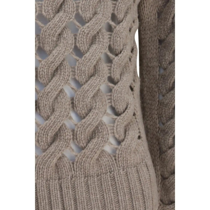 P.a.r.o.s.h. Beige Wool Oves Aries Turtleneck