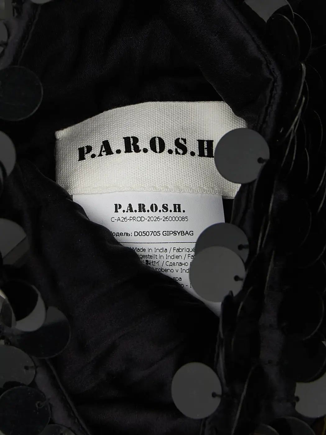 P.a.r.o.s.h. Black Polyamide Shoulder Bag