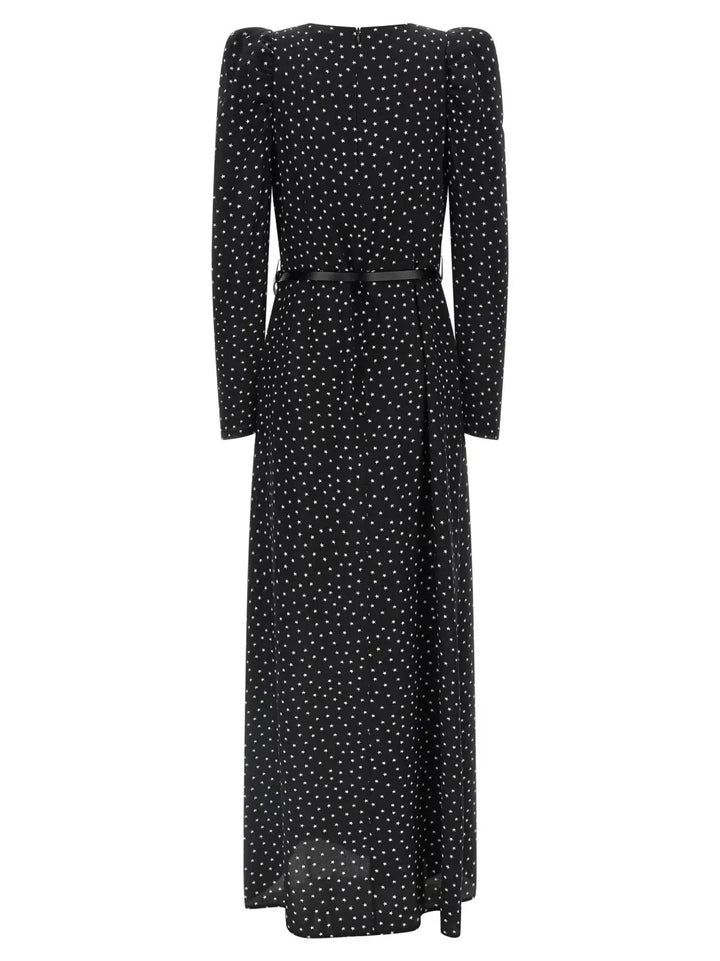 P.a.r.o.s.h. Black Silk Long Dress
