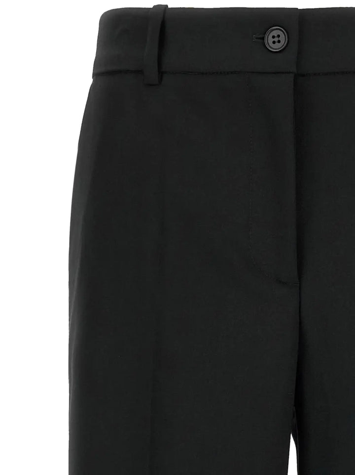 P.a.r.o.s.h. Black Virgin Wool Flared Pants
