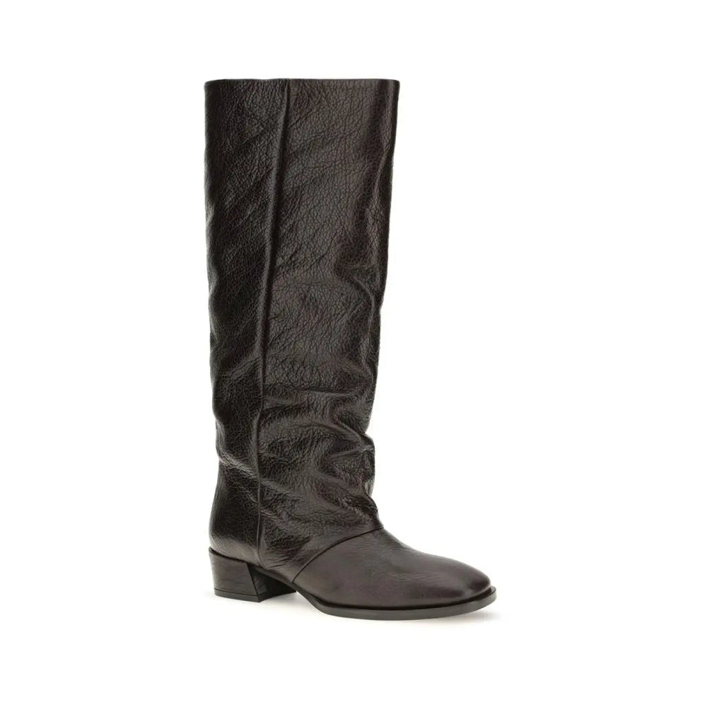 P.a.r.o.s.h. Brown Calf Leather Bos Taurus Flat Boots