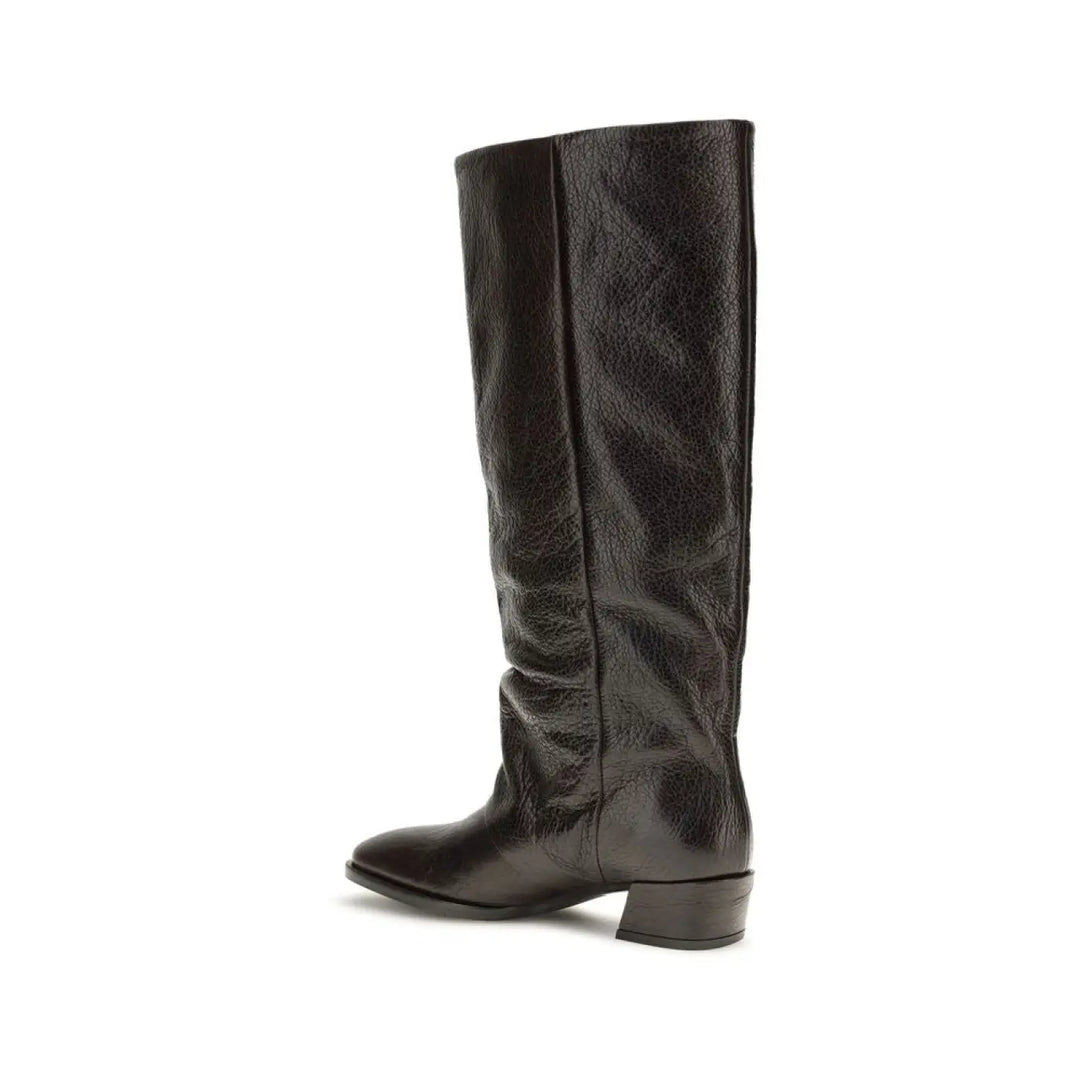 P.a.r.o.s.h. Brown Calf Leather Bos Taurus Flat Boots