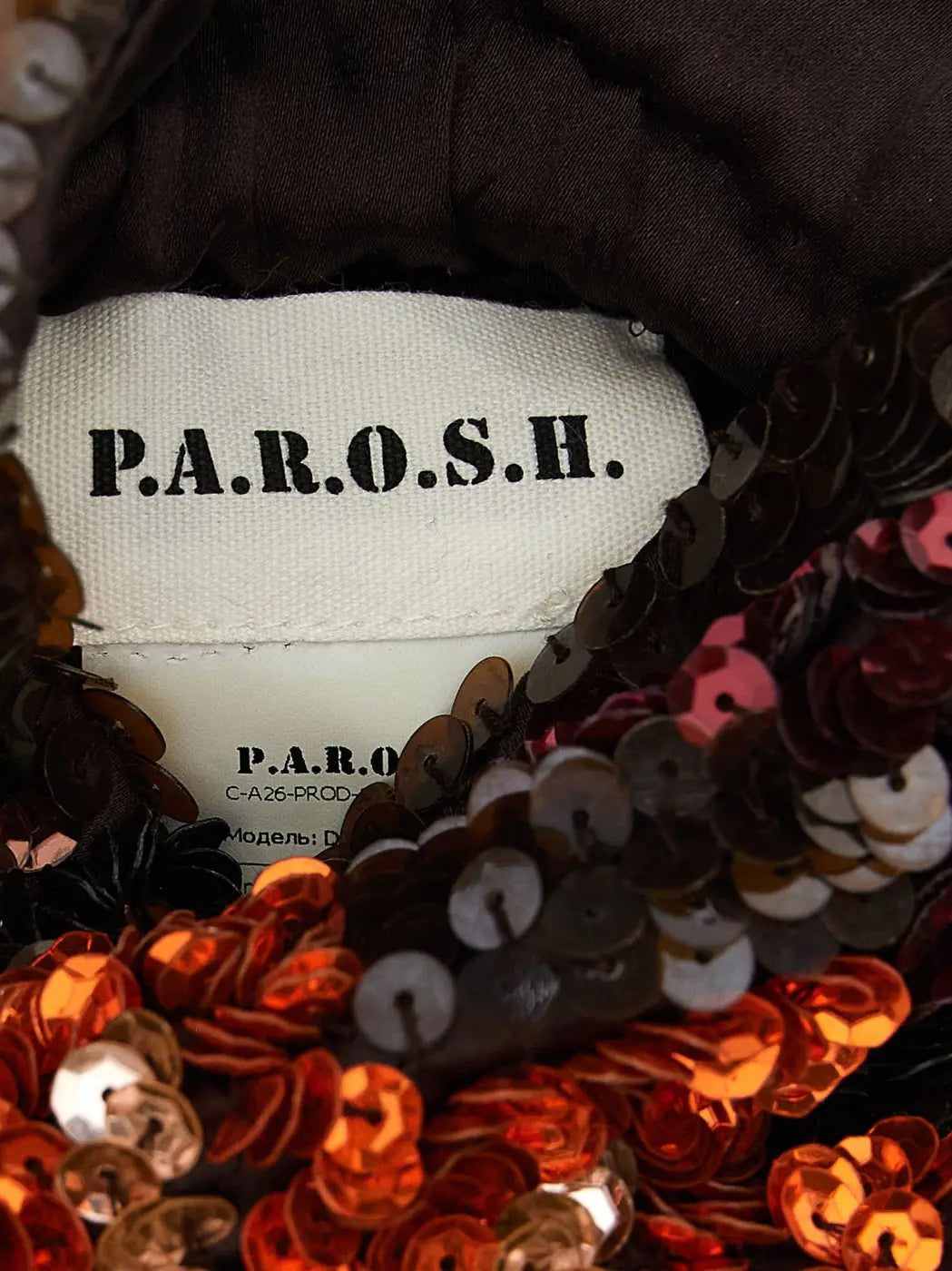 P.a.r.o.s.h. Brown Polyamide Shoulder Bag