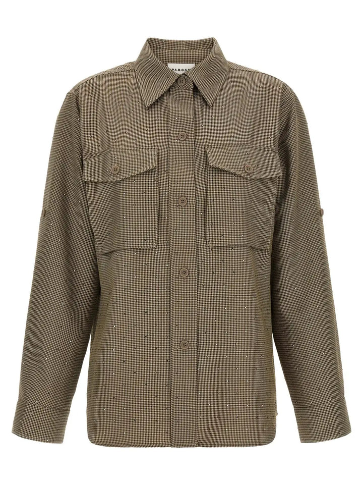 P.a.r.o.s.h. Brown Polyester Blouse