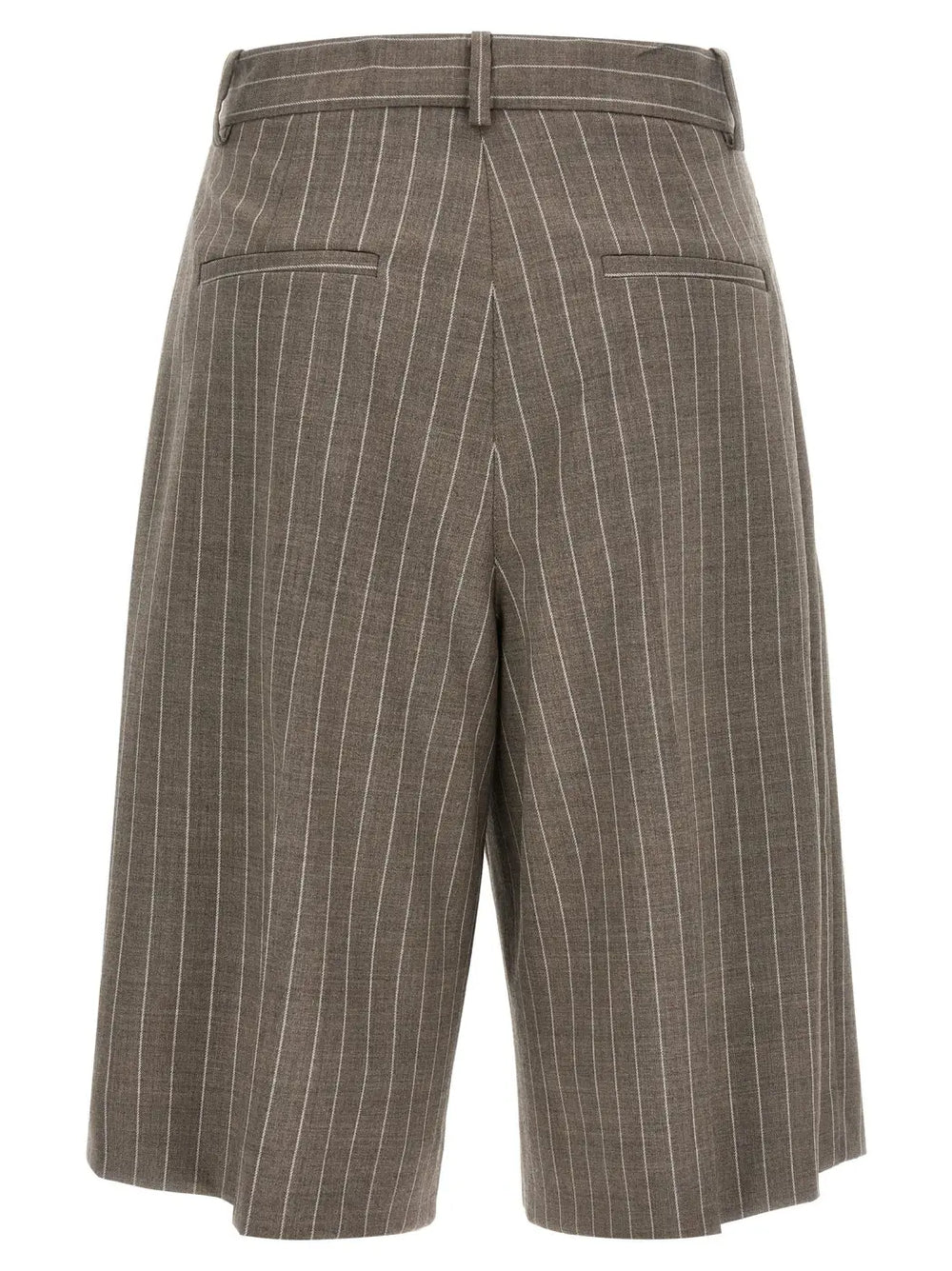 P.a.r.o.s.h. Brown Virgin Wool Bermuda Shorts