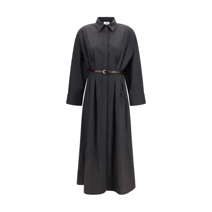 P.a.r.o.s.h. Gray Wool Oves Aries Casual Dress