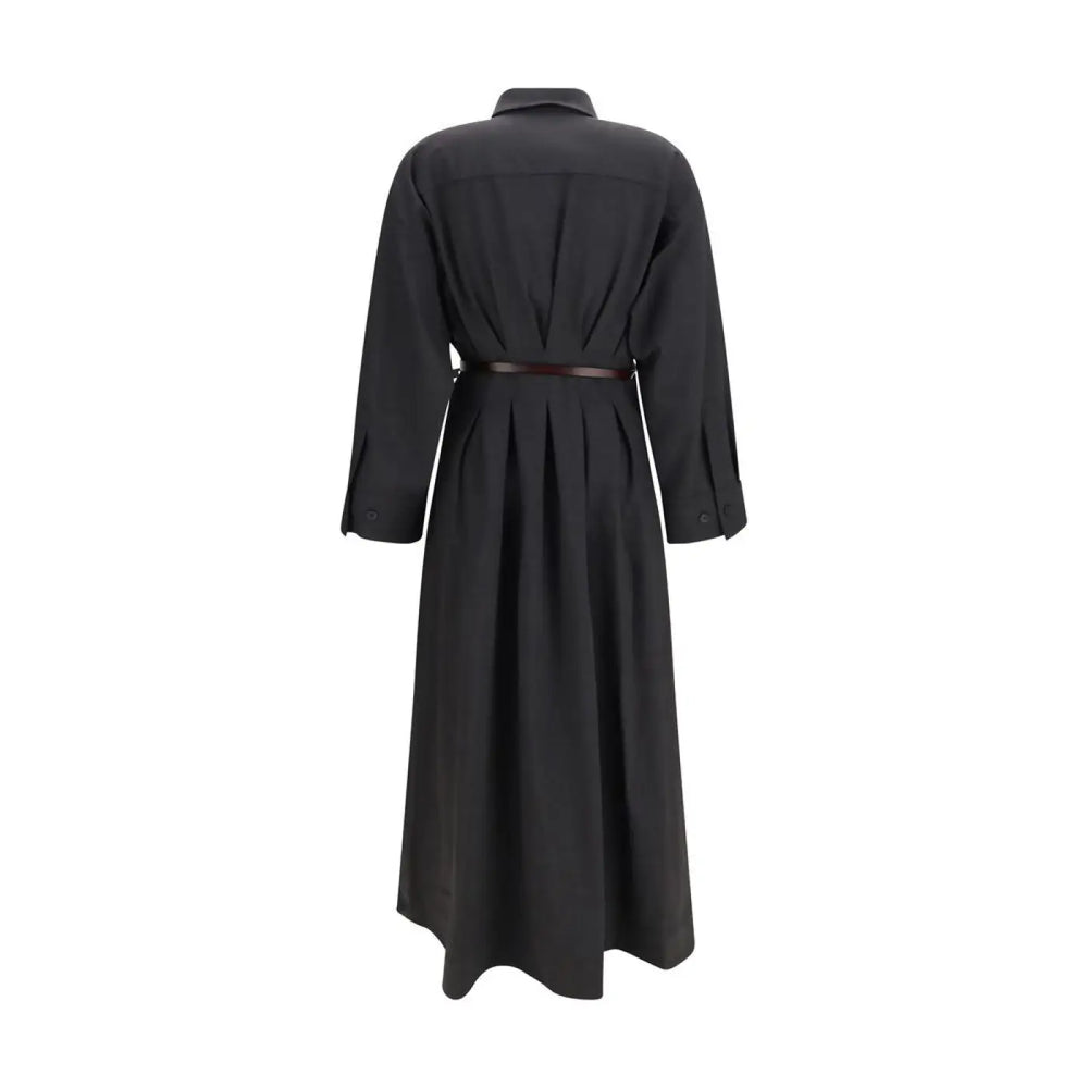 P.a.r.o.s.h. Gray Wool Oves Aries Casual Dress