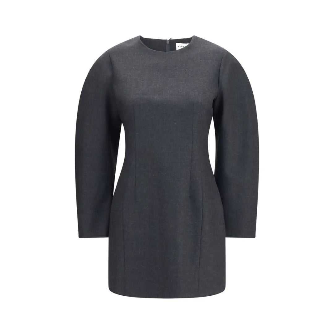 P.a.r.o.s.h. Gray Wool Oves Aries Casual Dress
