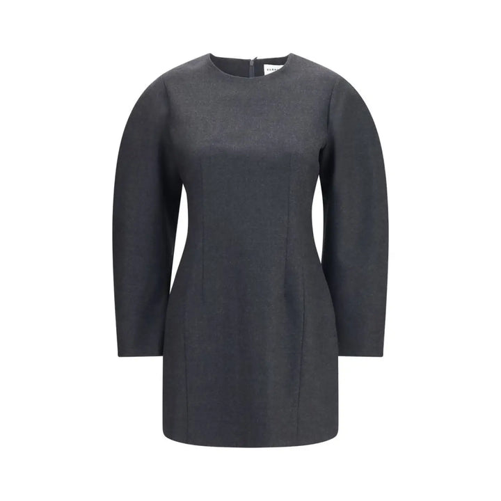 P.a.r.o.s.h. Gray Wool Oves Aries Casual Dress
