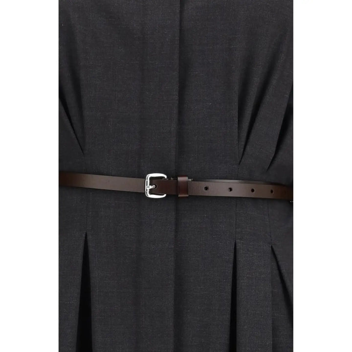 P.a.r.o.s.h. Gray Wool Oves Aries Casual Dress