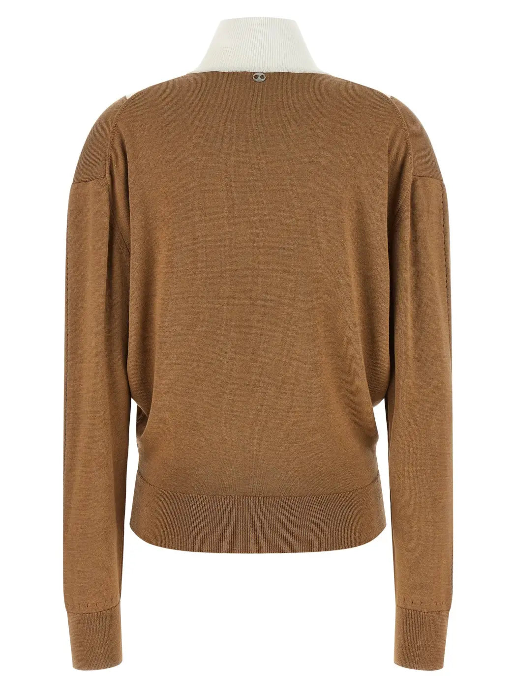Paco Rabanne Beige Virgin Wool Cardigan