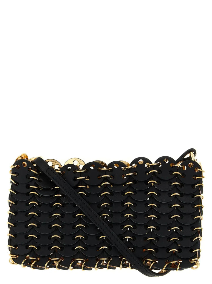 Paco Rabanne Black Calfskin Crossbody Bag