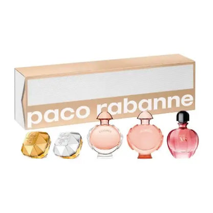 Paco Rabanne Variety 5 Piece Mini Gift Set for Glamorous Fragrance Lovers Women’s Sets