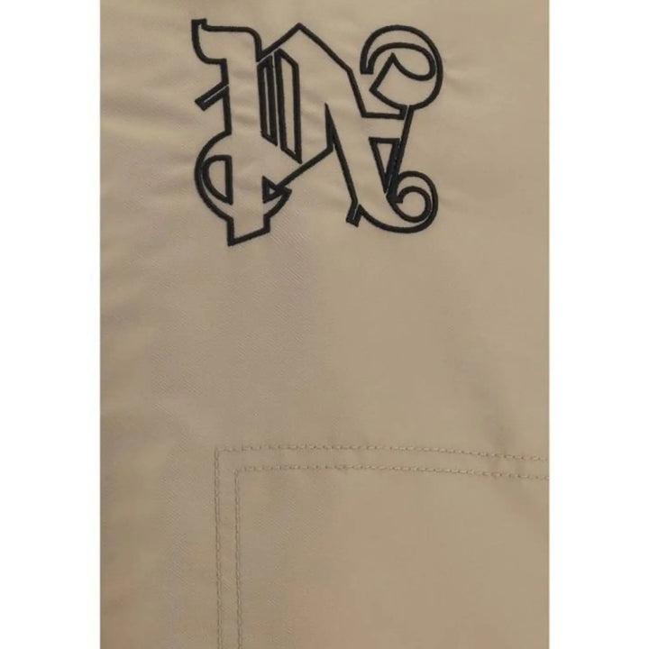Palm Angels Beige Polyamide Bomber