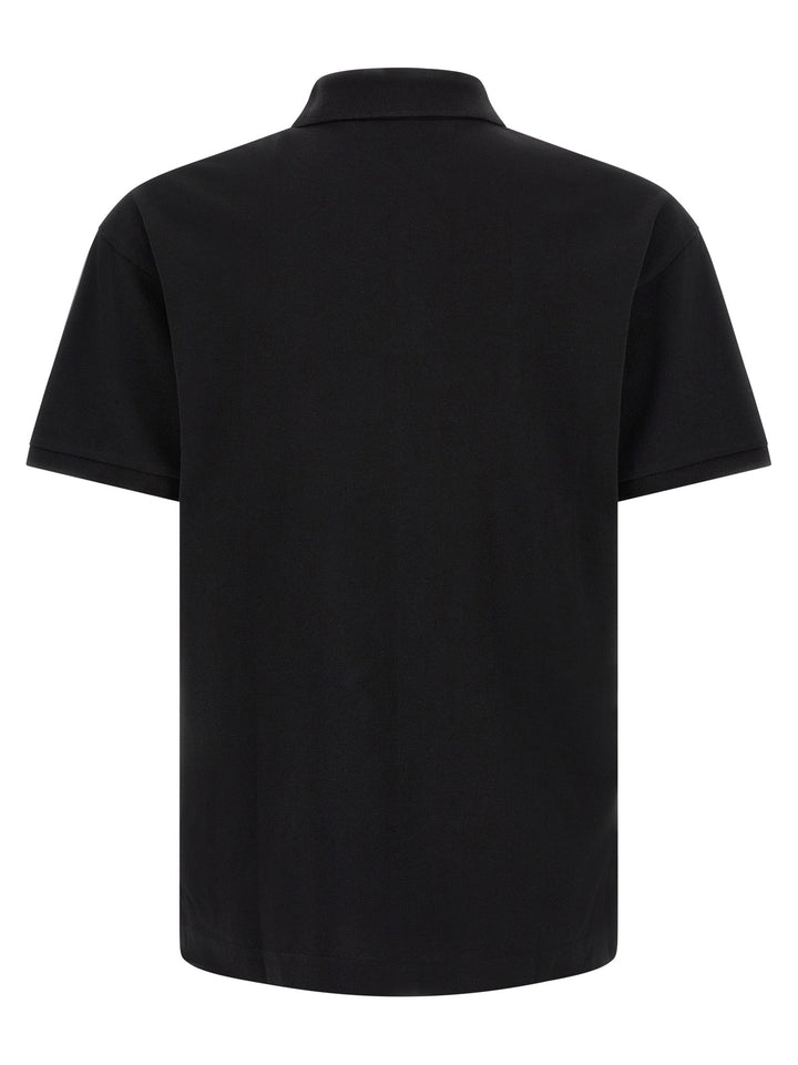 Palm Angels Black Cotton Polo Shirt