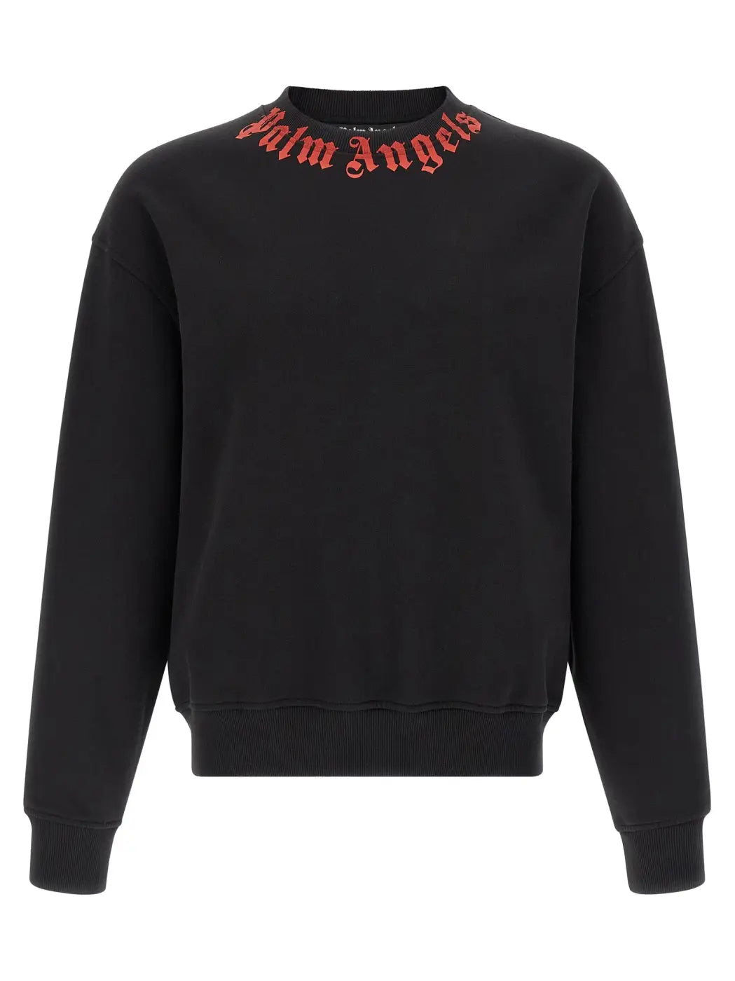 Palm Angels Black Cotton Sweatshirt