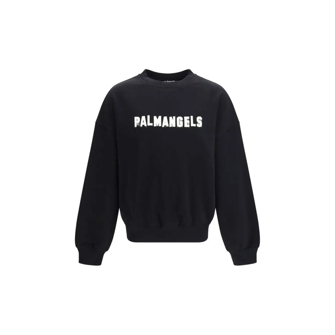 Palm Angels Black Cotton Sweatshirt