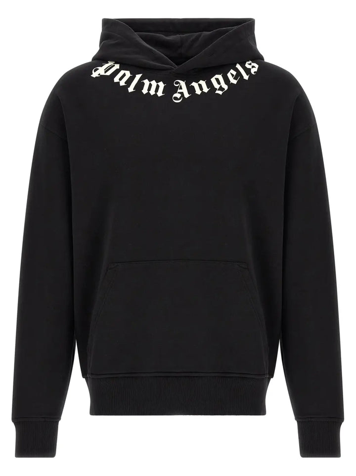 Palm Angels Black Cotton Sweatshirt