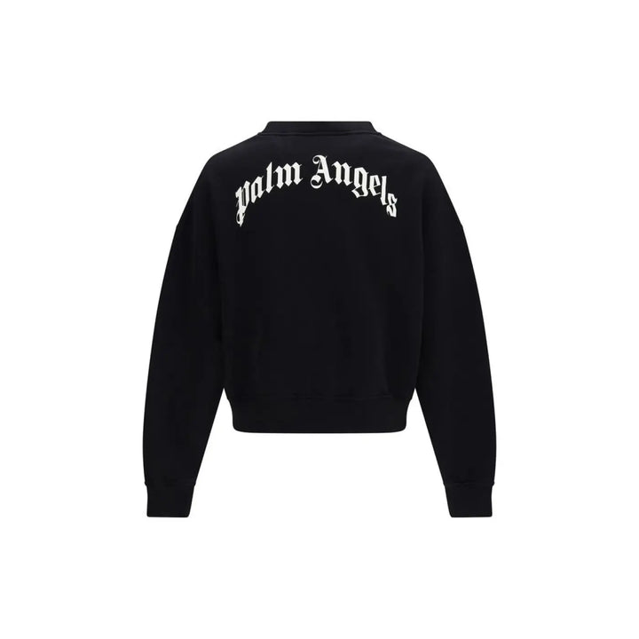 Palm Angels Black Cotton Sweatshirt
