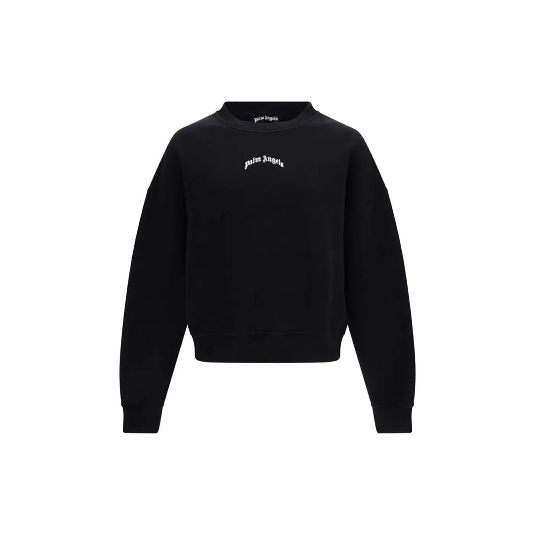 Palm Angels Black Cotton Sweatshirt