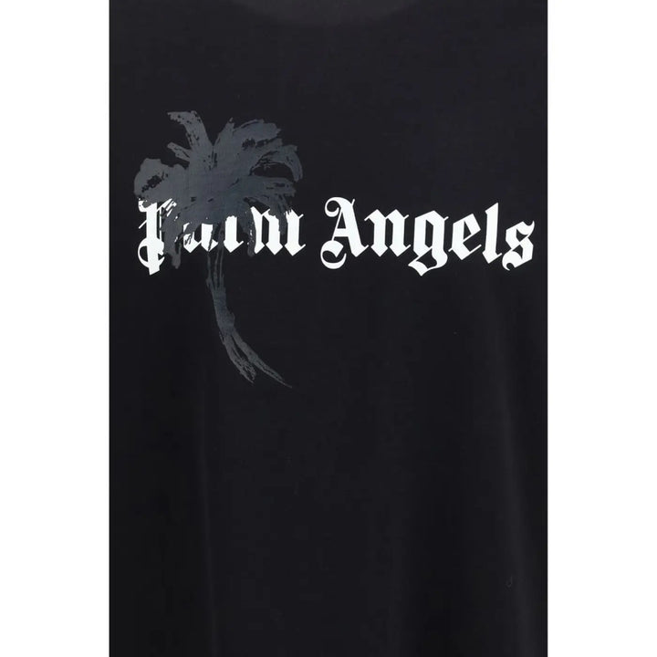 Palm Angels Black Cotton T-shirt