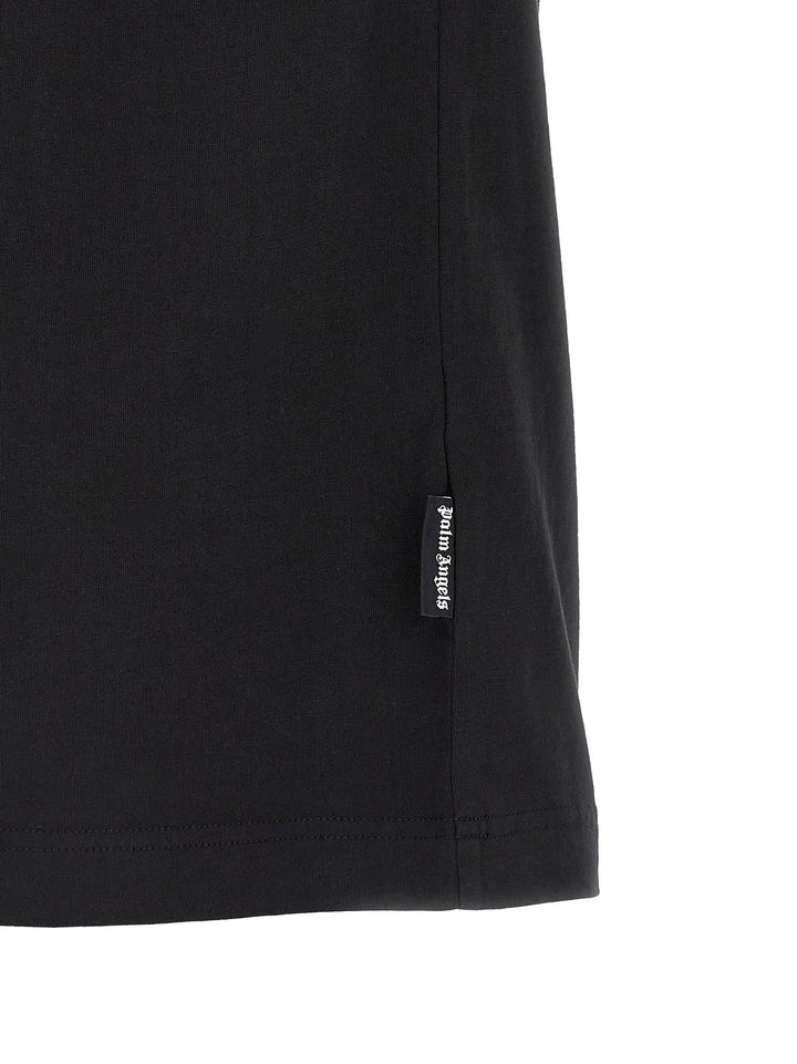 Palm Angels Black Cotton T-shirt