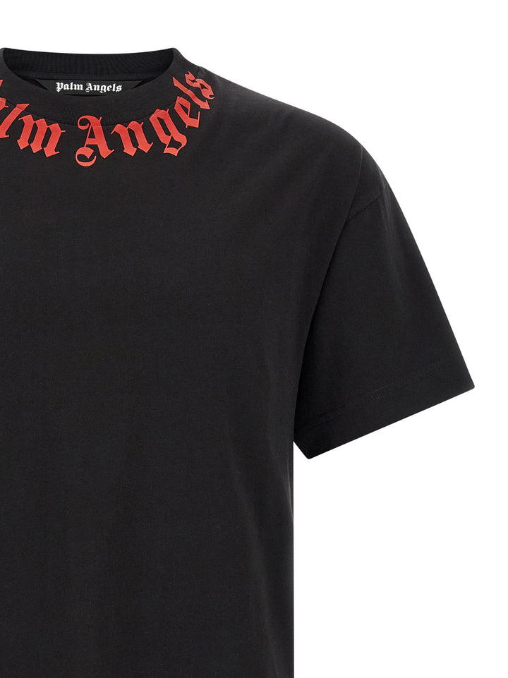 Palm Angels Black Cotton T-shirt