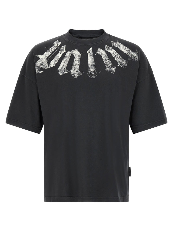Palm Angels Black Cotton T-shirt