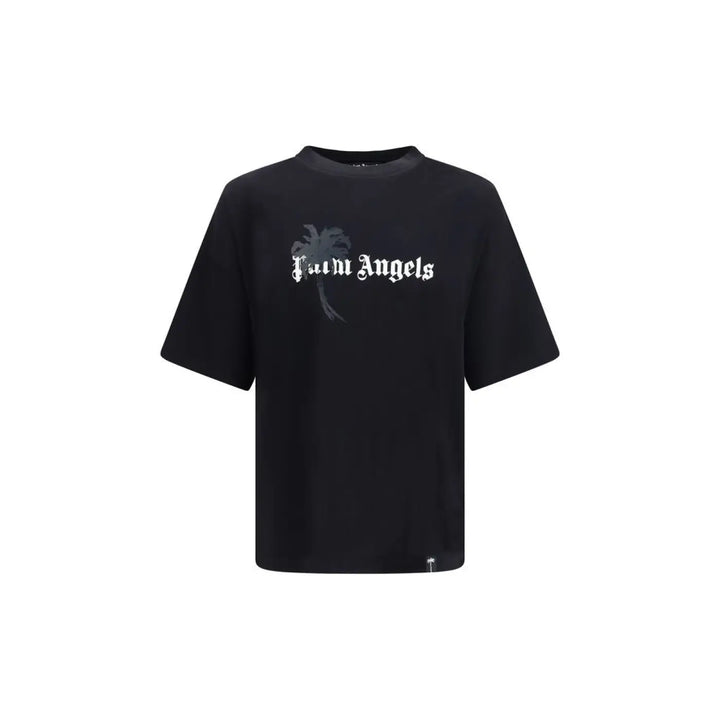 Palm Angels Black Cotton T-shirt